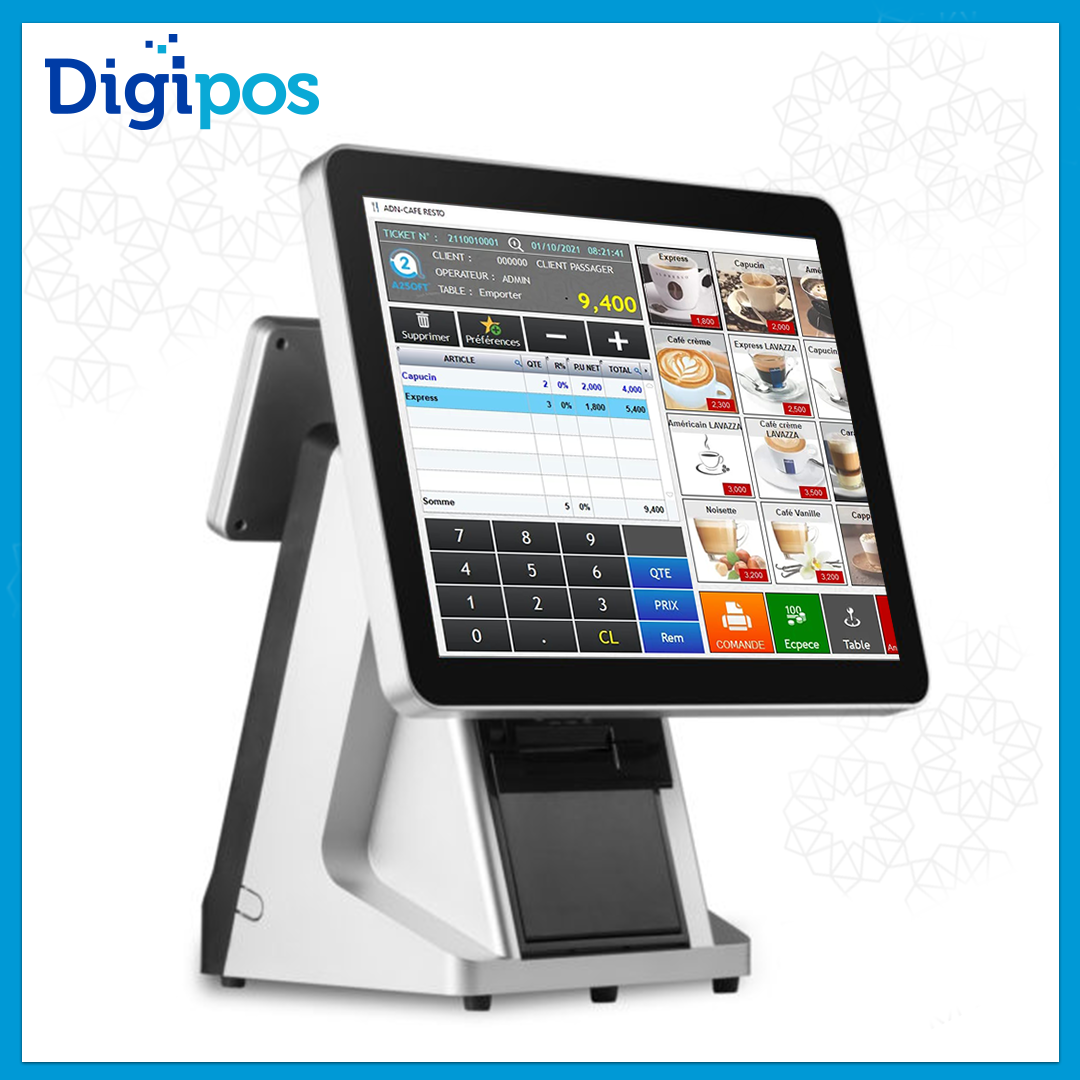 DIGIPOS METAL PC CAISSE TACTILE 15″