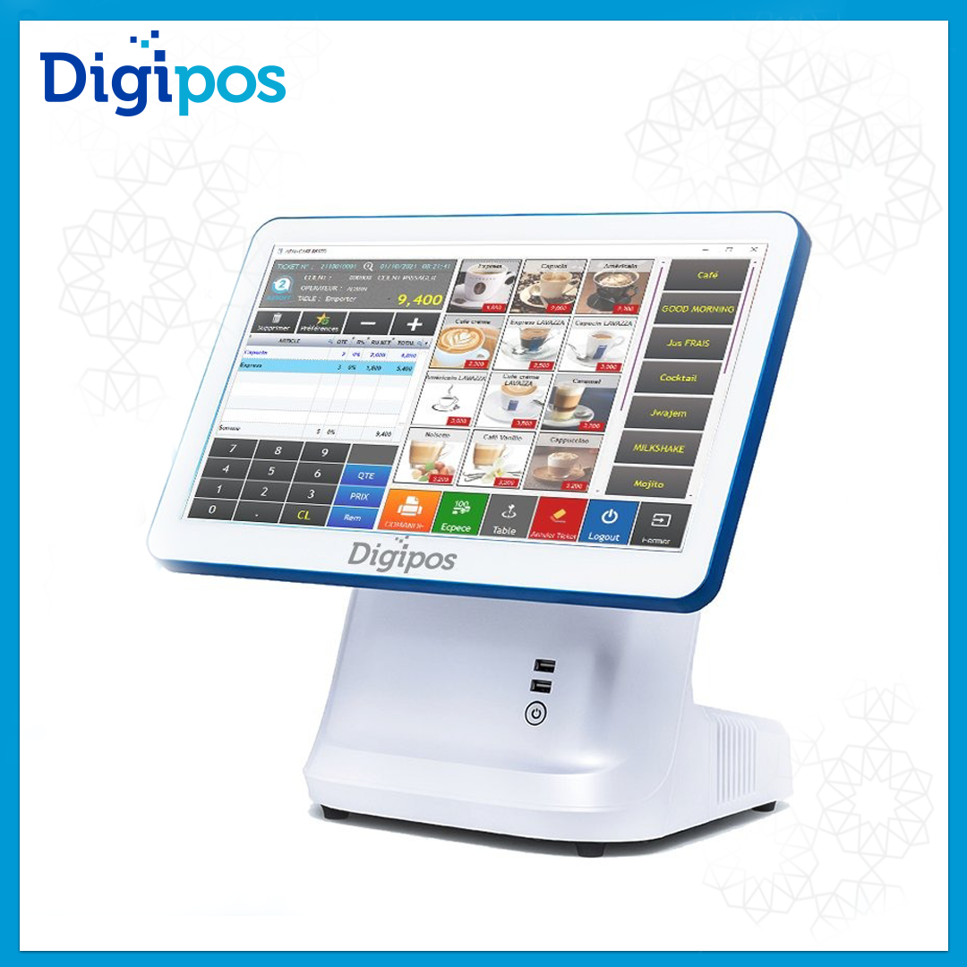 DIGIPOS SCREWLESS PC CAISSE TACTILE 15.6″