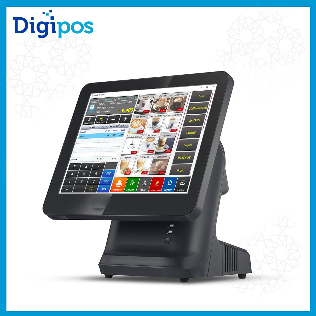 DIGIPOS SCREWLESS PC CAISSE TACTILE 15″